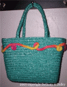 Straw Bag w/flower 3