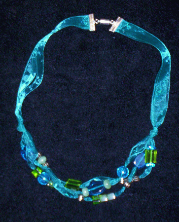 3 Strand Ribbon & Beads~