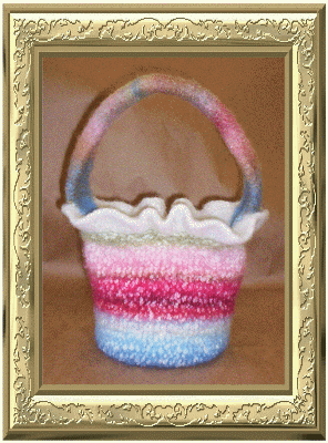 Felted Basket Bag just for Spring!