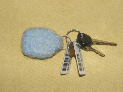 Felted Key Fob…back