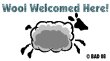 Wool Welcomed Here! cpyrt icon