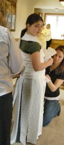 Megan...the blushing bride~