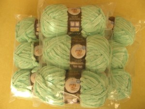 Nine Skeins of Velvet Spun yarn by Lion Brand!