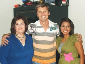 Isela, Producer Beau and myself...