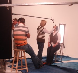 Last minute makeup, lol...