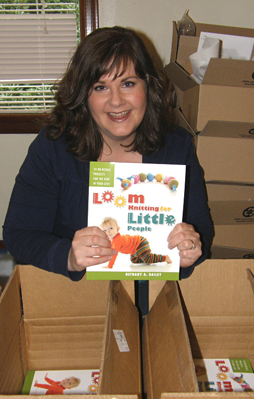 The arrival of the books! (one proud mama)