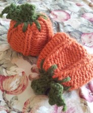 Loom Knit & Crocheted Punkin' Hats