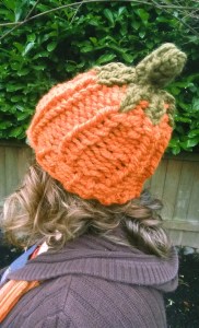 Slouchy Pumpkin Hat side